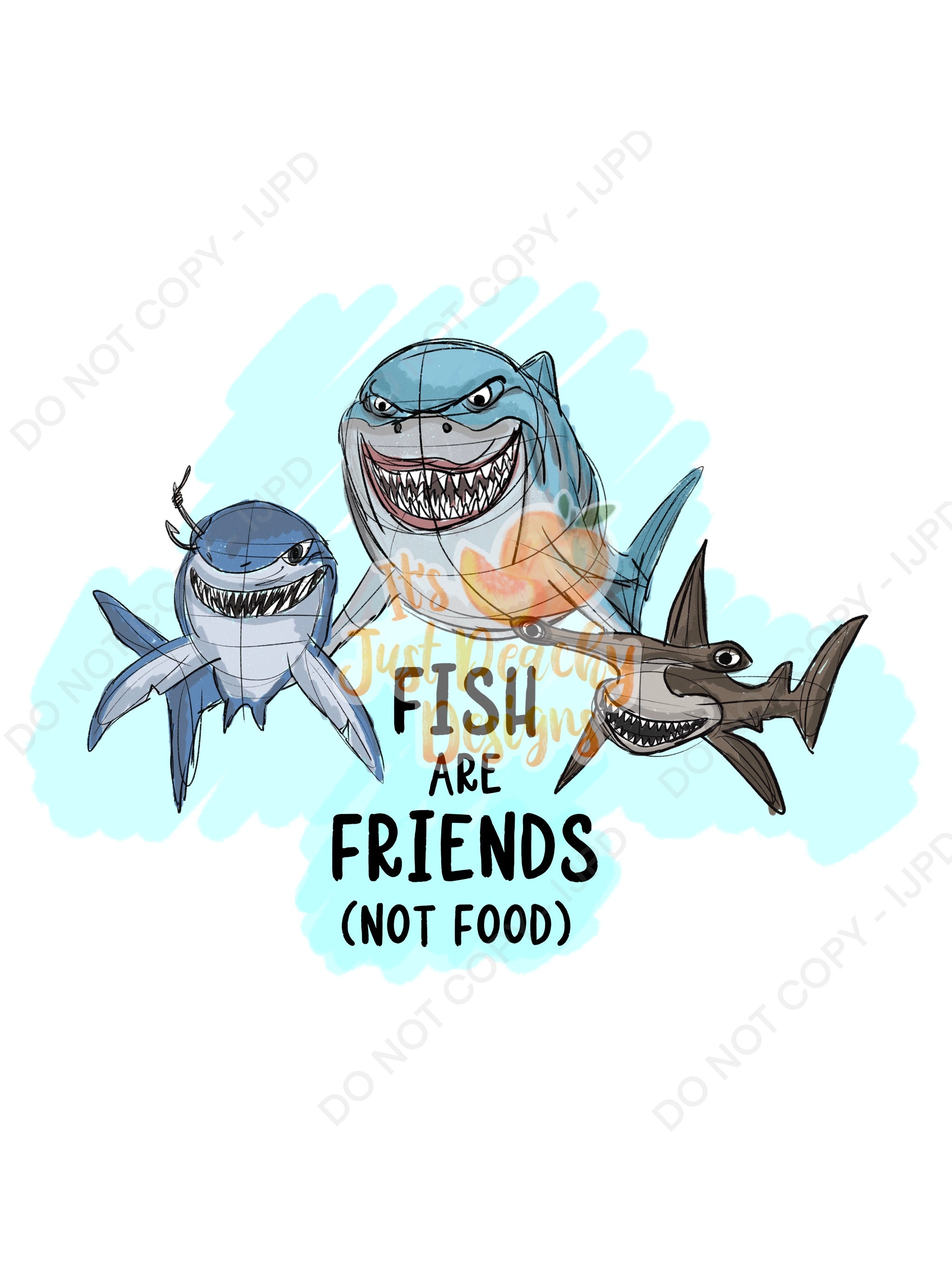 Friendship Fish Examples Fish are Friends PNG – It’s Just Peachy Designs