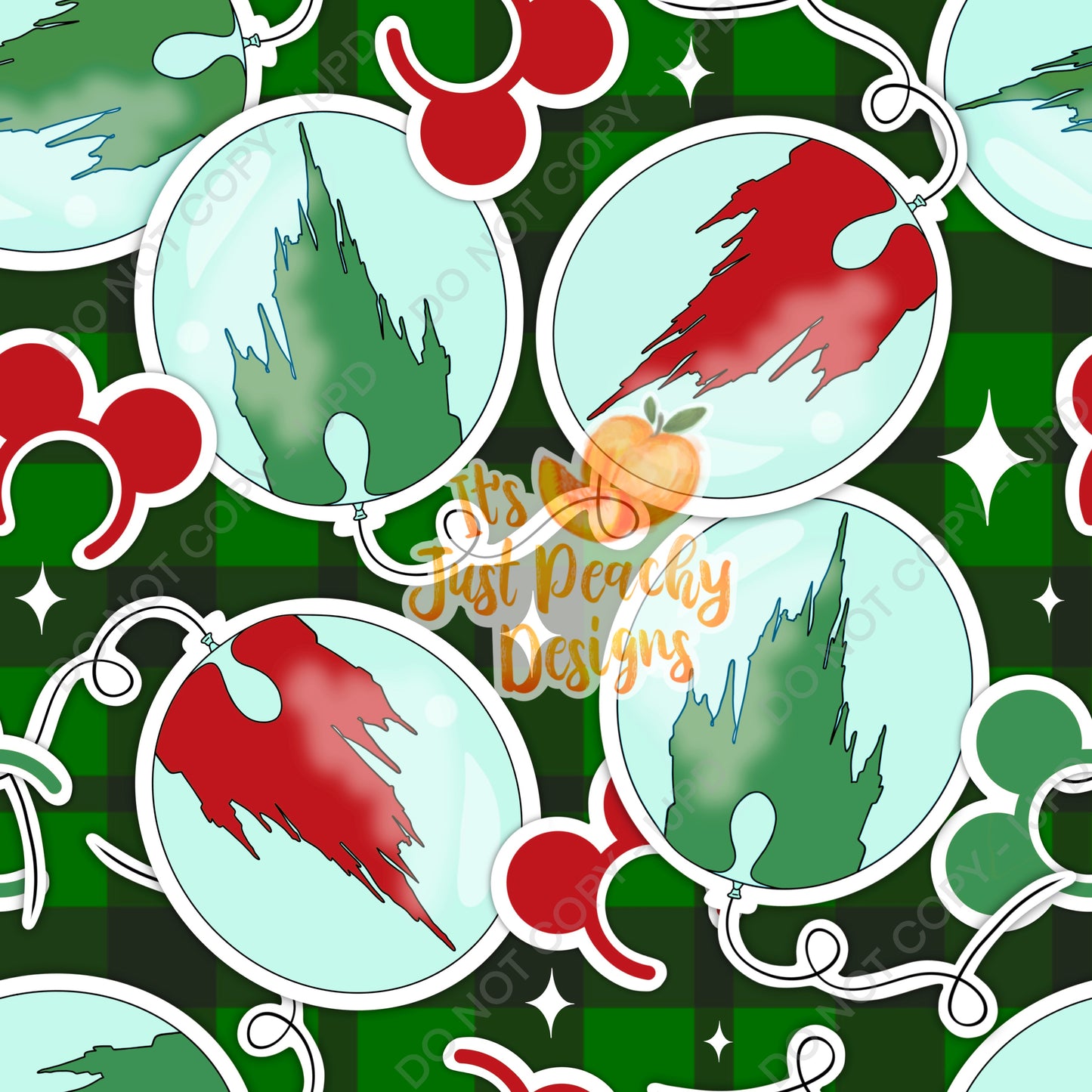 Christmas Sticker Balloons- Multiple Colors