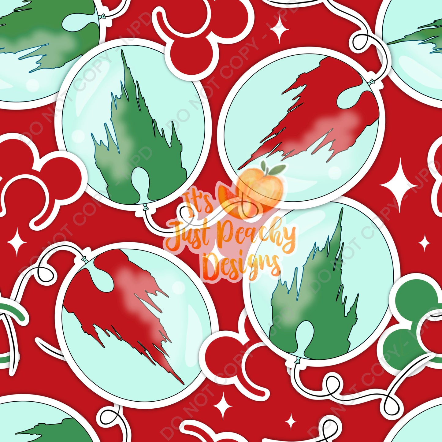 Christmas Sticker Balloons- Multiple Colors