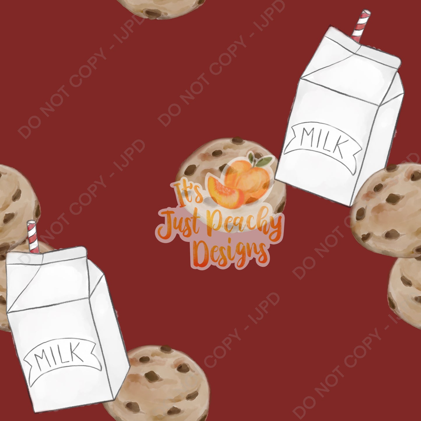 Add A Name File - Milk and Cookies - Multiple Colors