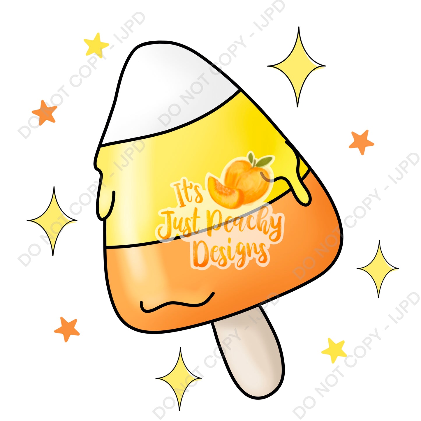 Candy Corn Popsicle PNG