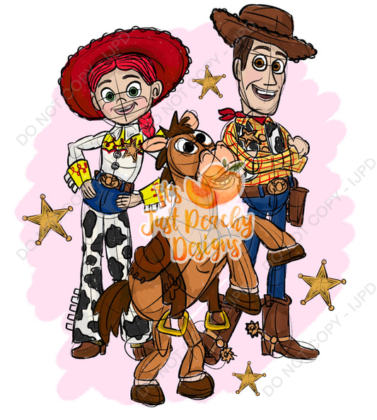 Western Friends PNG - Multiple Colors