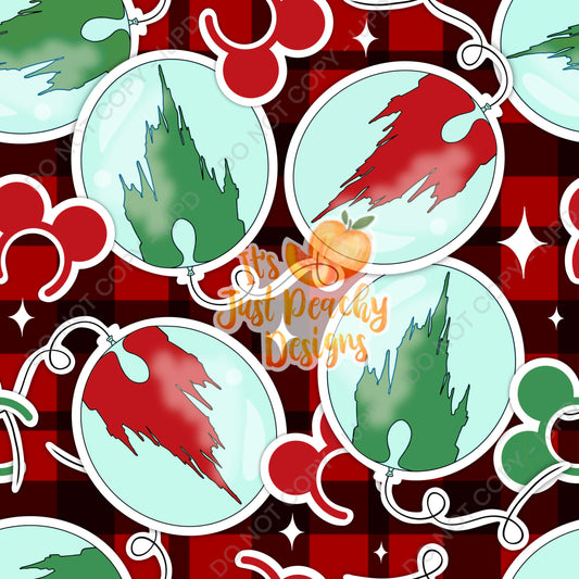 Christmas Sticker Balloons- Multiple Colors