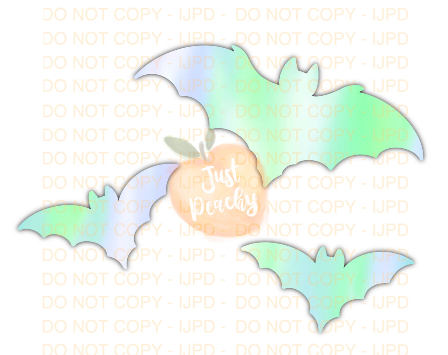 Holo  Bats PNG - Two Color Options