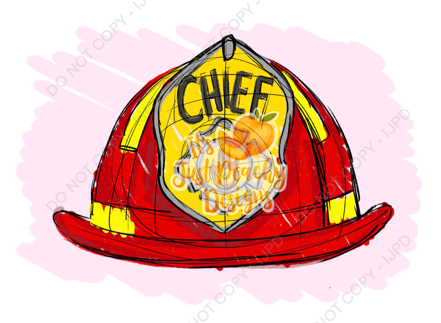 Sketchy Fire Trucks Helmet PNG - Multiple Colors