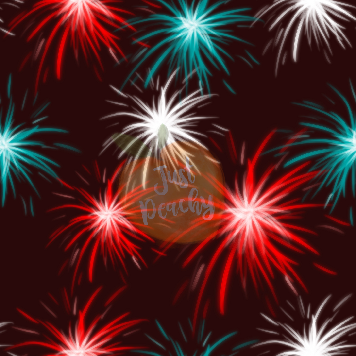 Fireworks - Red, White, Aqua