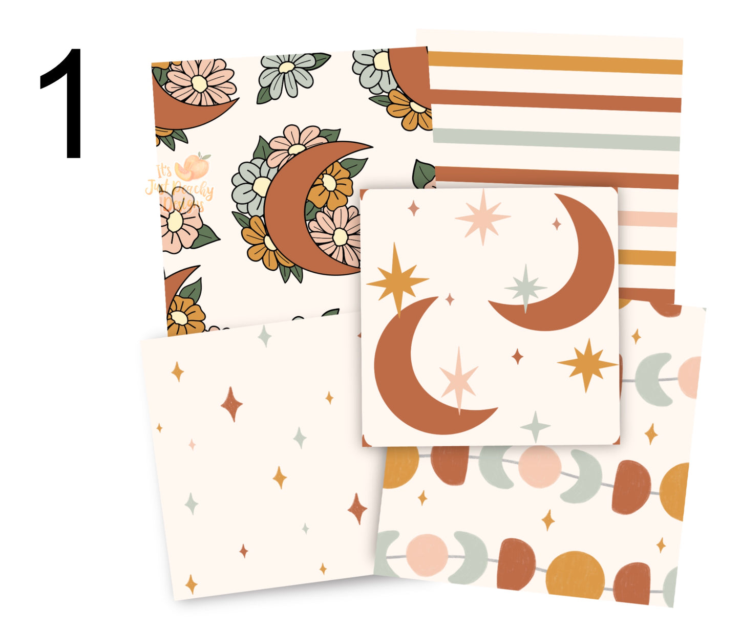 Peach Boho - Choose Bundle - Includes 150 Yard License