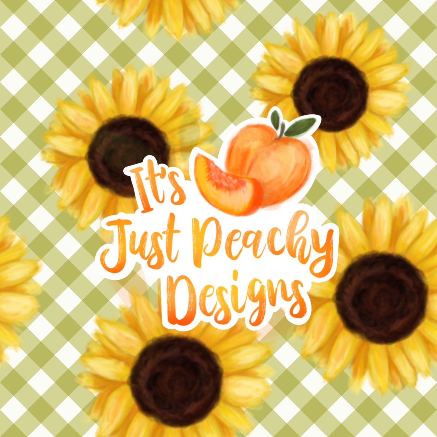 Comm. Gingham Sunflowers- Multiple Colors