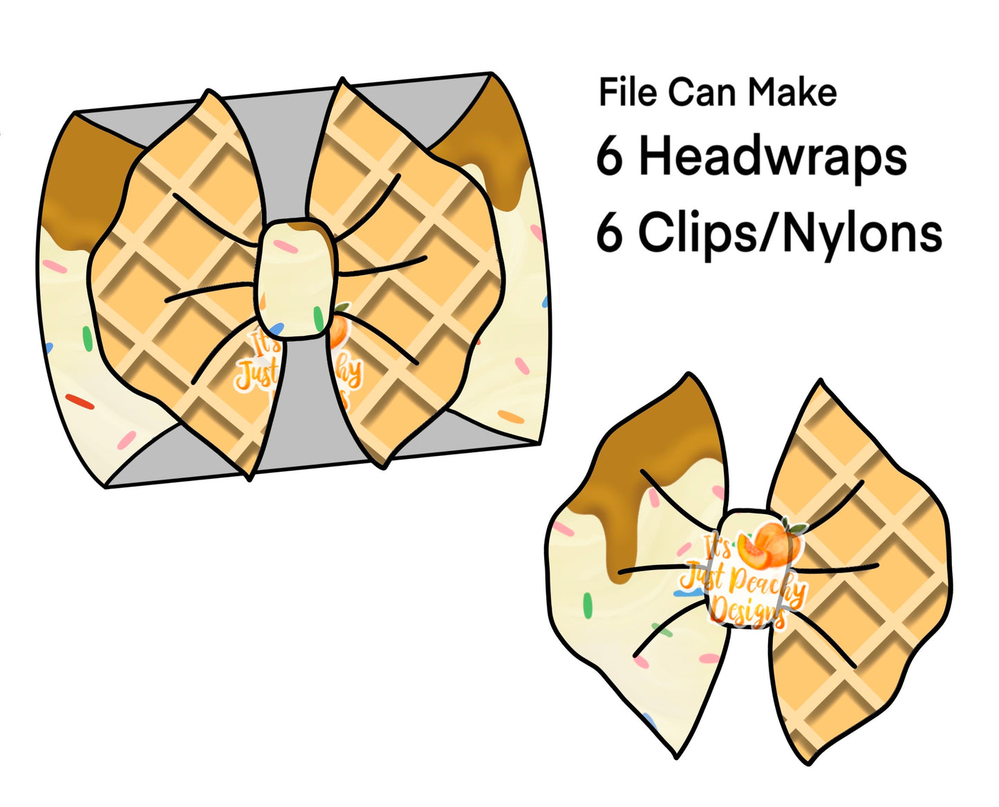 Half/Half Bows-  Caramel Sundae