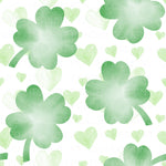 Watercolor Clovers and Hearts - Multiple Colors