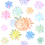 Watercolor Snowflakes - Multiple Colors