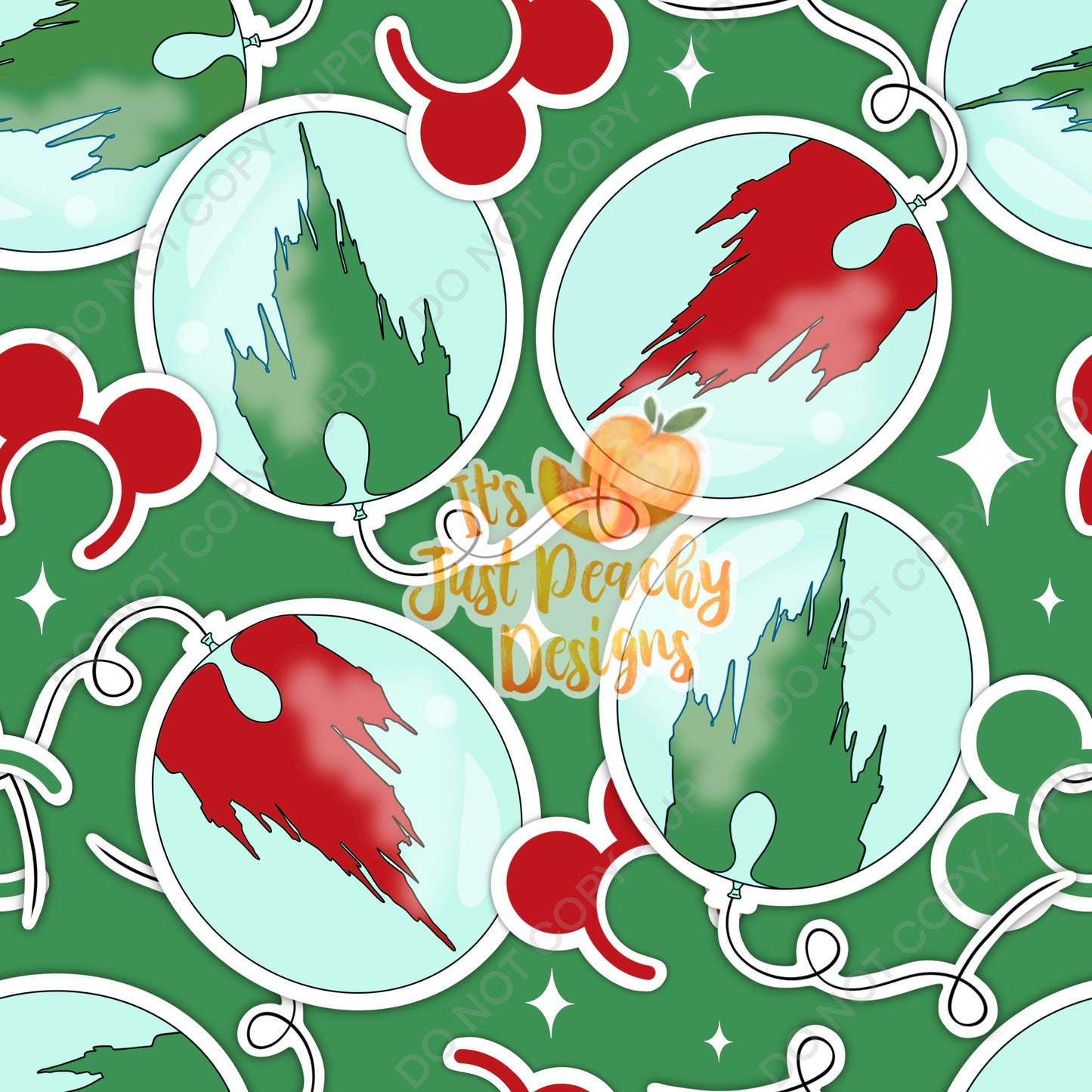 Christmas Sticker Balloons- Multiple Colors