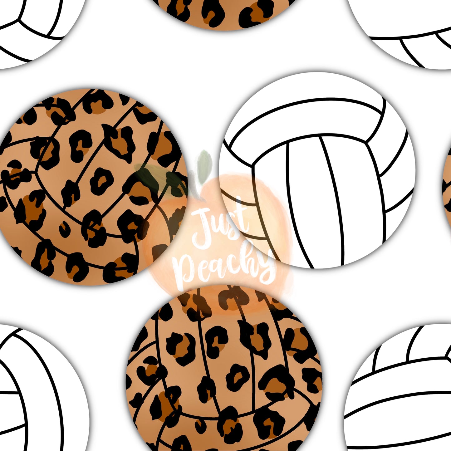 Leopard Volleyballs - Multiple Colors