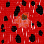 Red Sketchy Dog Spots