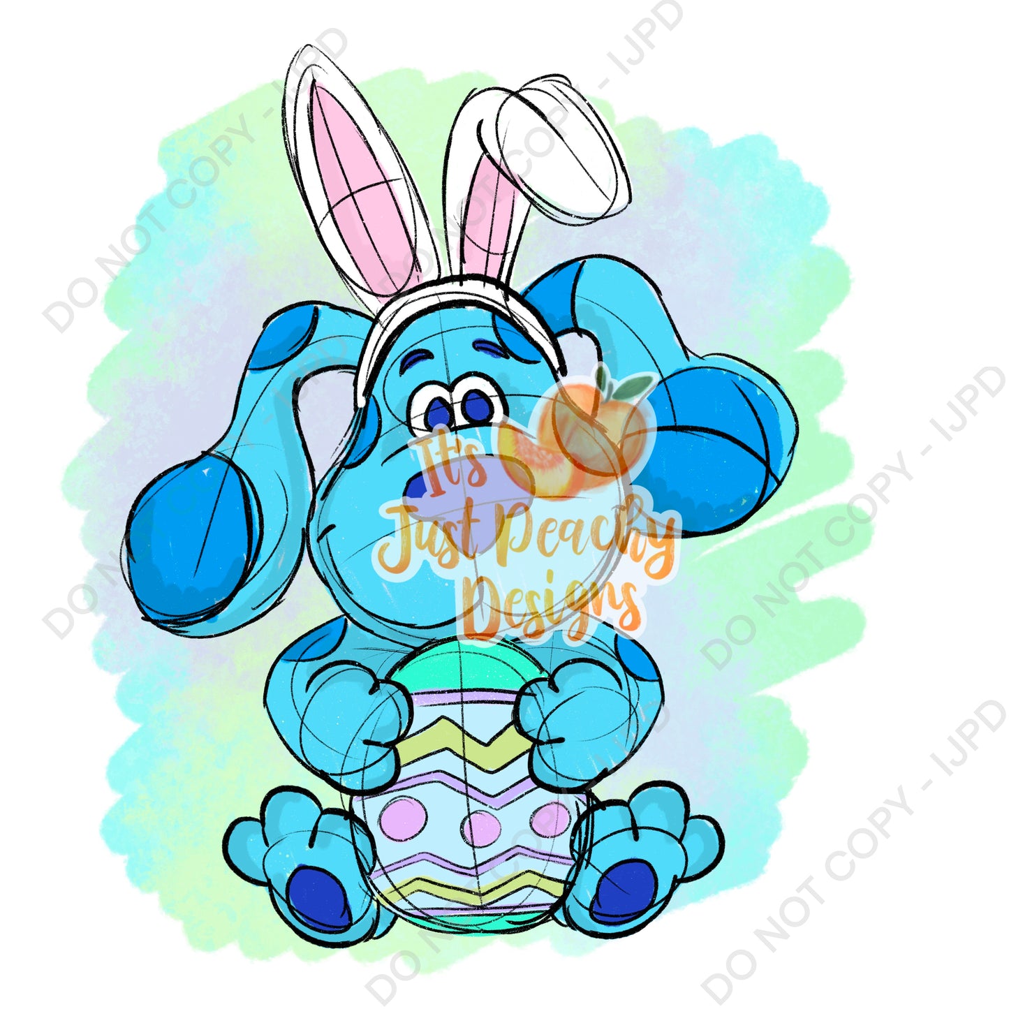 PNGs Easter Blue Dog - Multiple Options