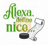 Alexa, Define Nice PNG - Multiple Colors