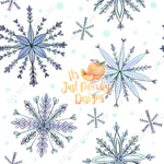Watercolor Snowflakes - Multiple Color Options