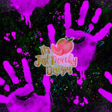 Neon Splatter Handprints - Multiple Colors