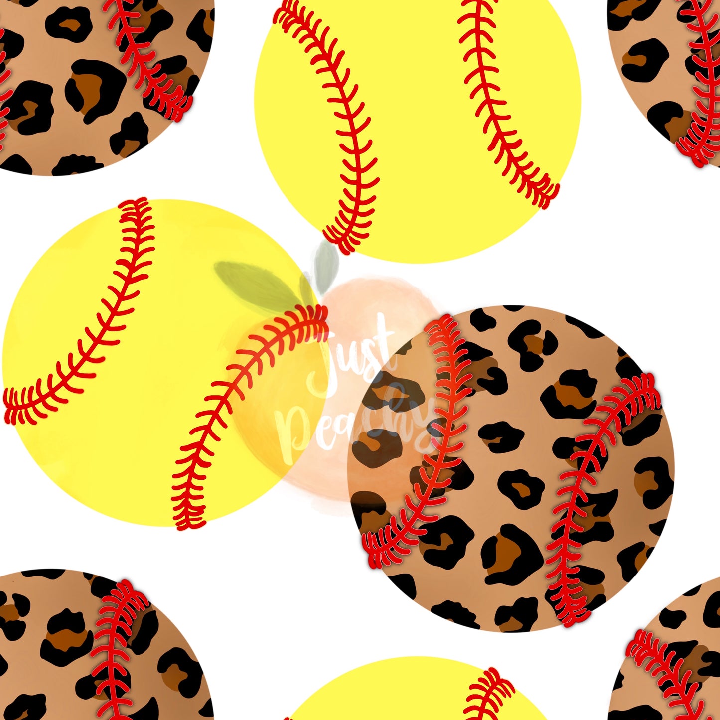 Leopard Softballs - Multiple Colors