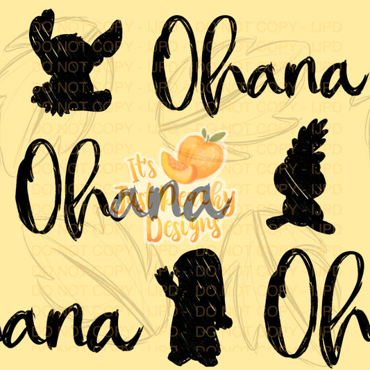 Ohana Silhouettes 2 - Multiple Color Options