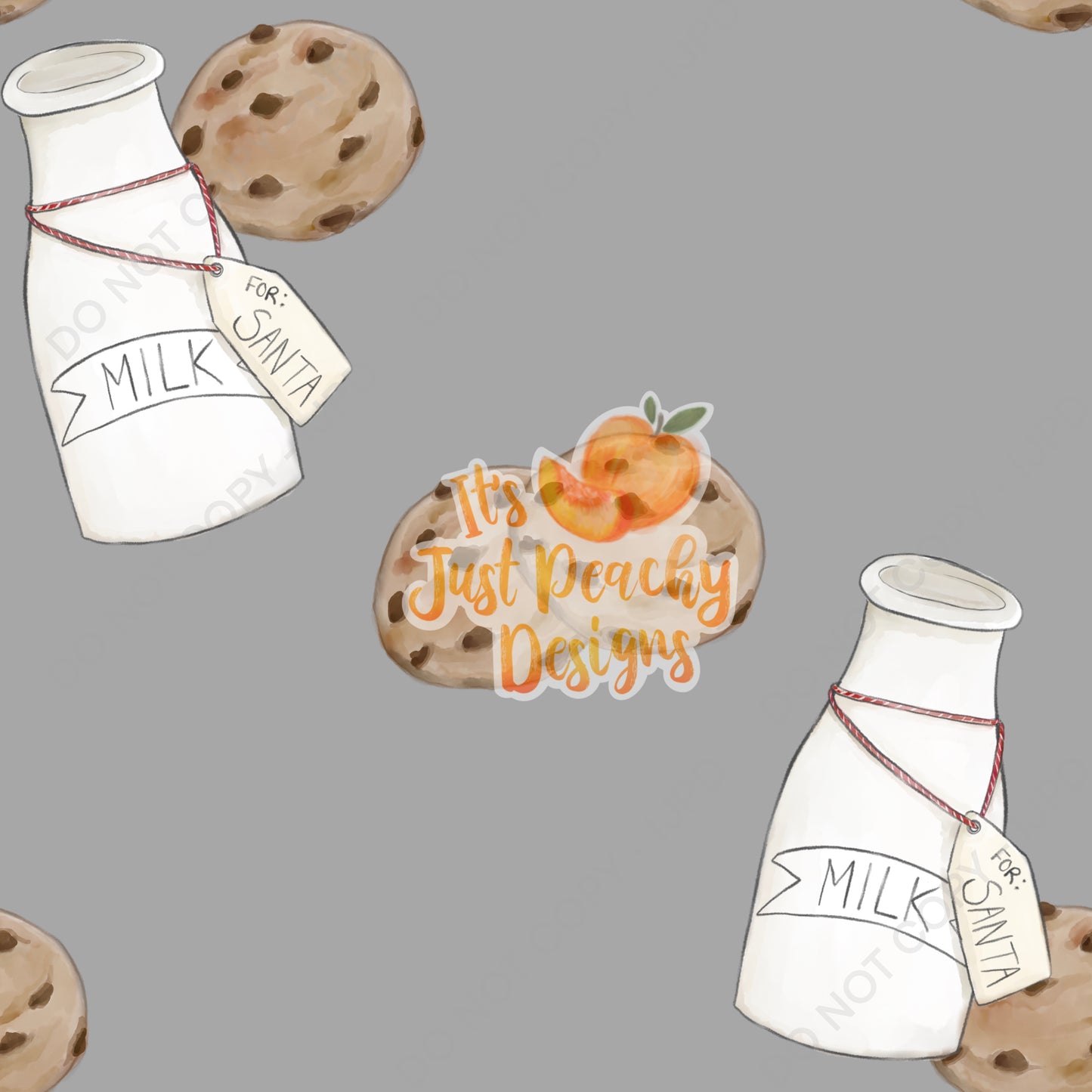 Add A Name File - Milk and Cookies - Multiple Colors