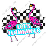 Let’s Flamingle  - Multiple Options PNG