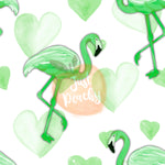 Green Flamingos - Multiple Colors