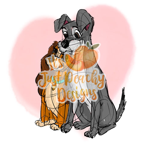 Dogs in Love PNG 1