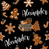 Add A Name File - Gingerbread- Multiple Colors