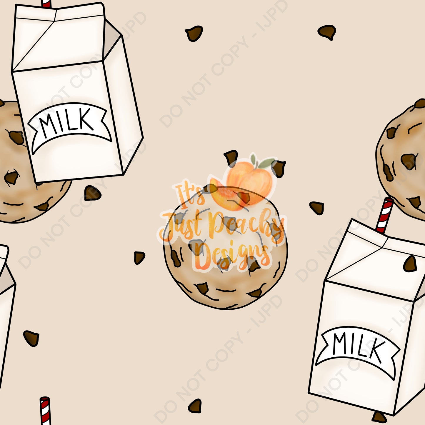 Add A Name File - Milk and Cookies - Multiple Colors