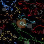 Splatter Dinosaur - Multiple Versions