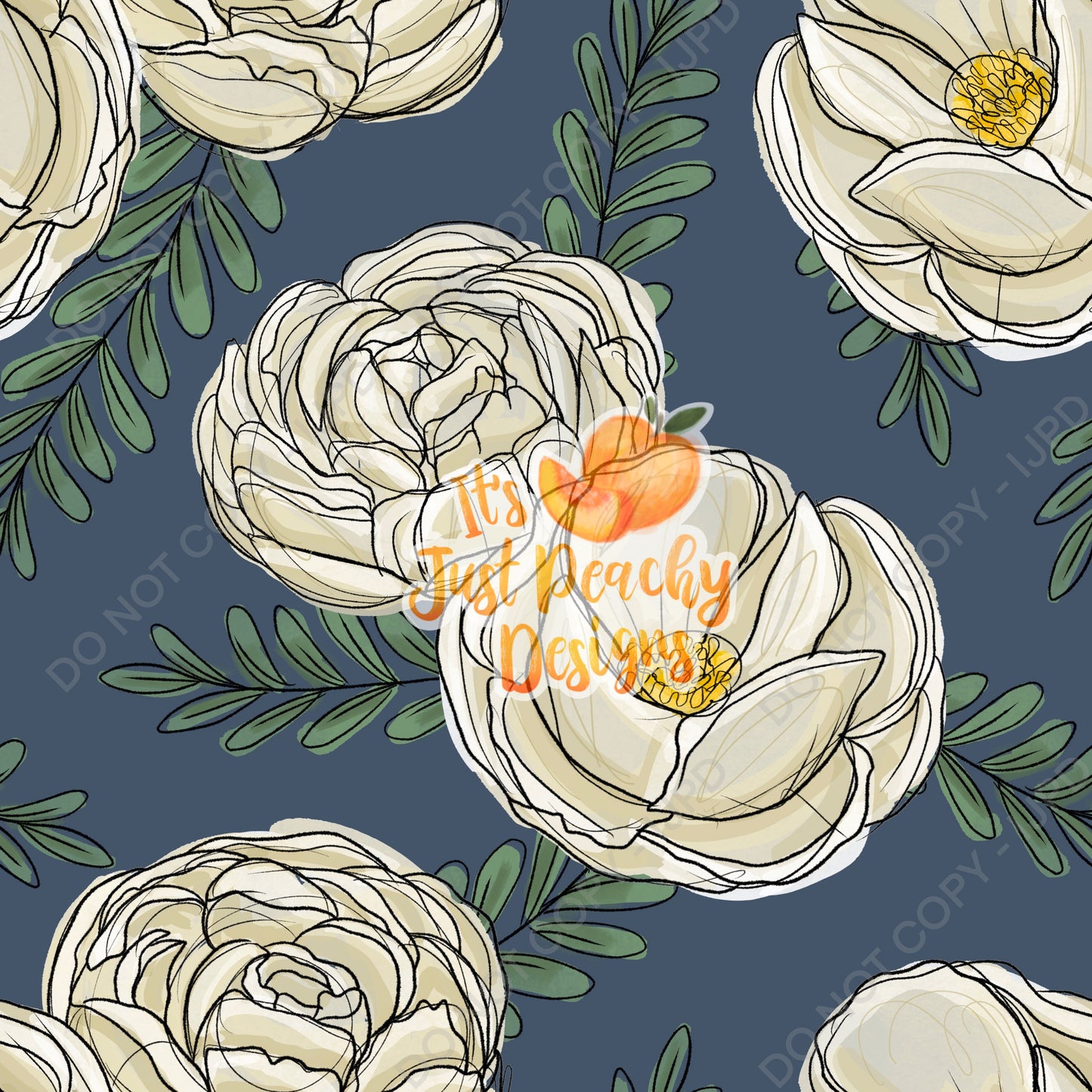 Peonies Floral -Multiple Color Options