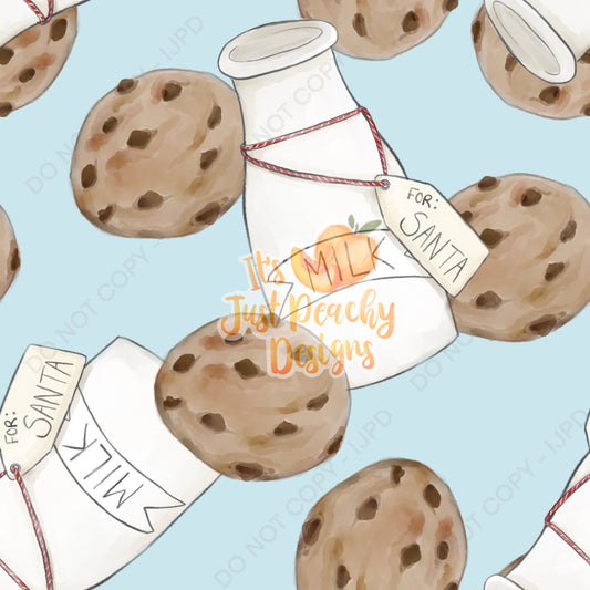 Watercolor Milk and Cookies - Multiple Colors