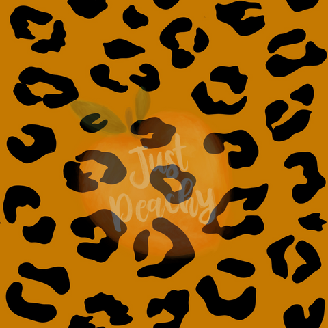 Muted Orange Leopard