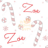 Add A Name File - Candy Canes - Multiple Colors
