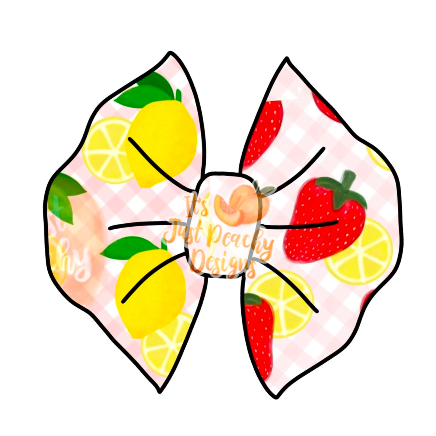 Half/Half Bows- Strawberry Lemonade