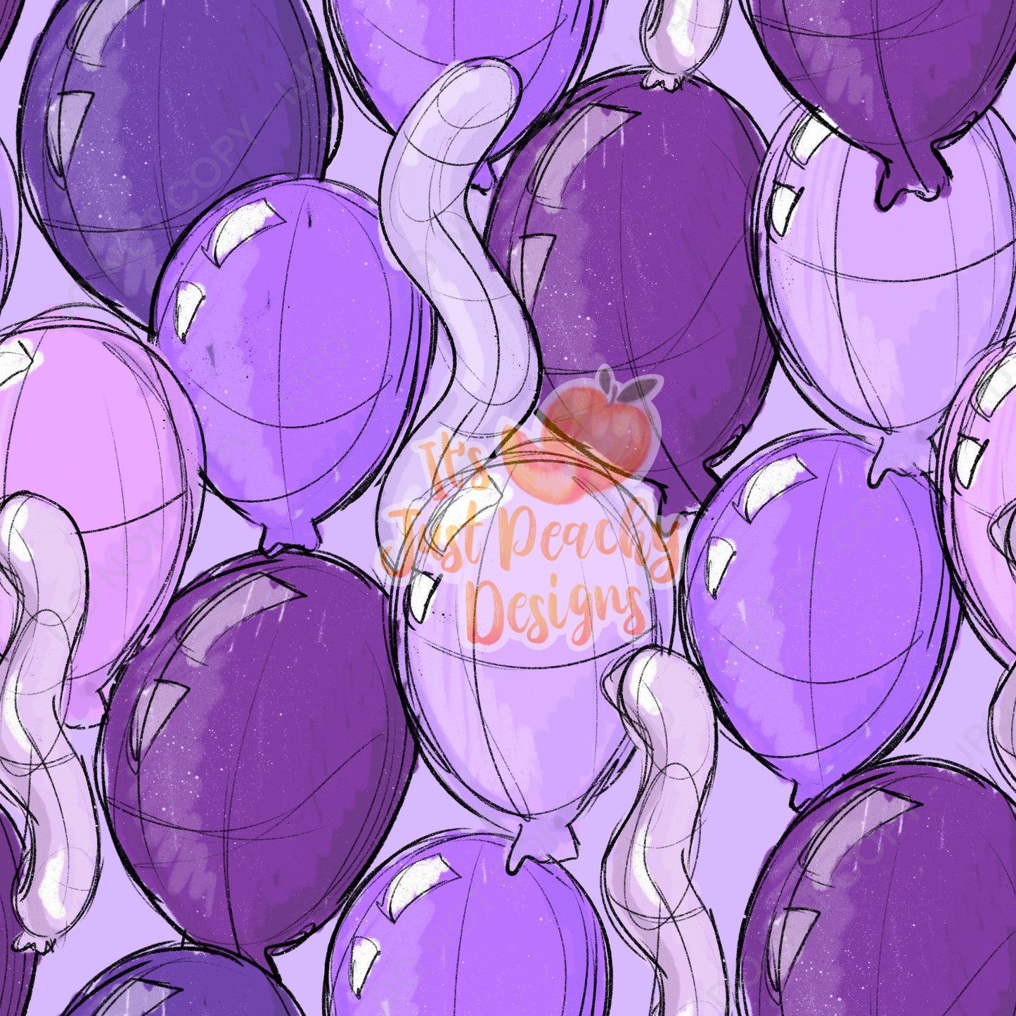 Sketchy Balloons - Multiple Colors