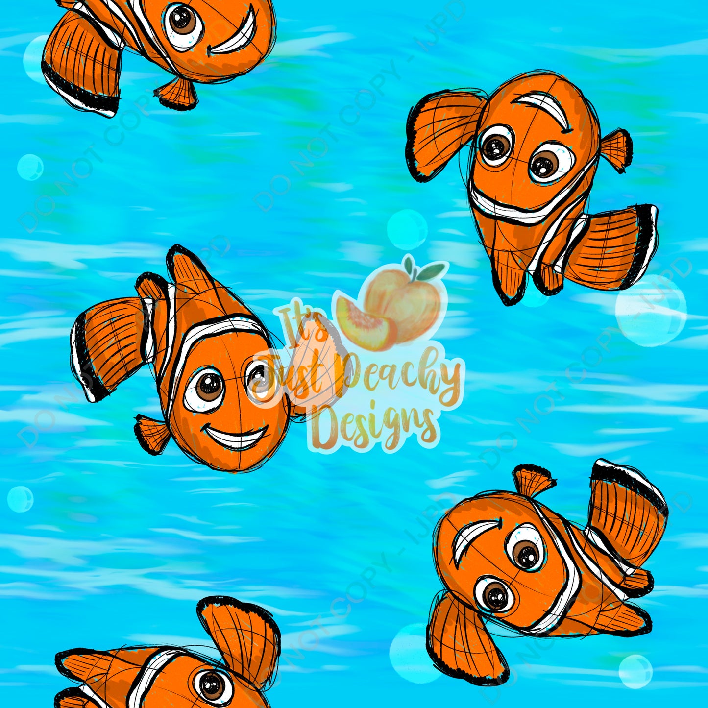 Little Clownfish  - Multiple Background Options