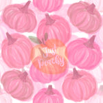 Pink Watercolor Pumpkins