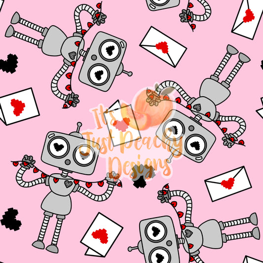 Valentine’s Doodle Robots - Multiple Colors