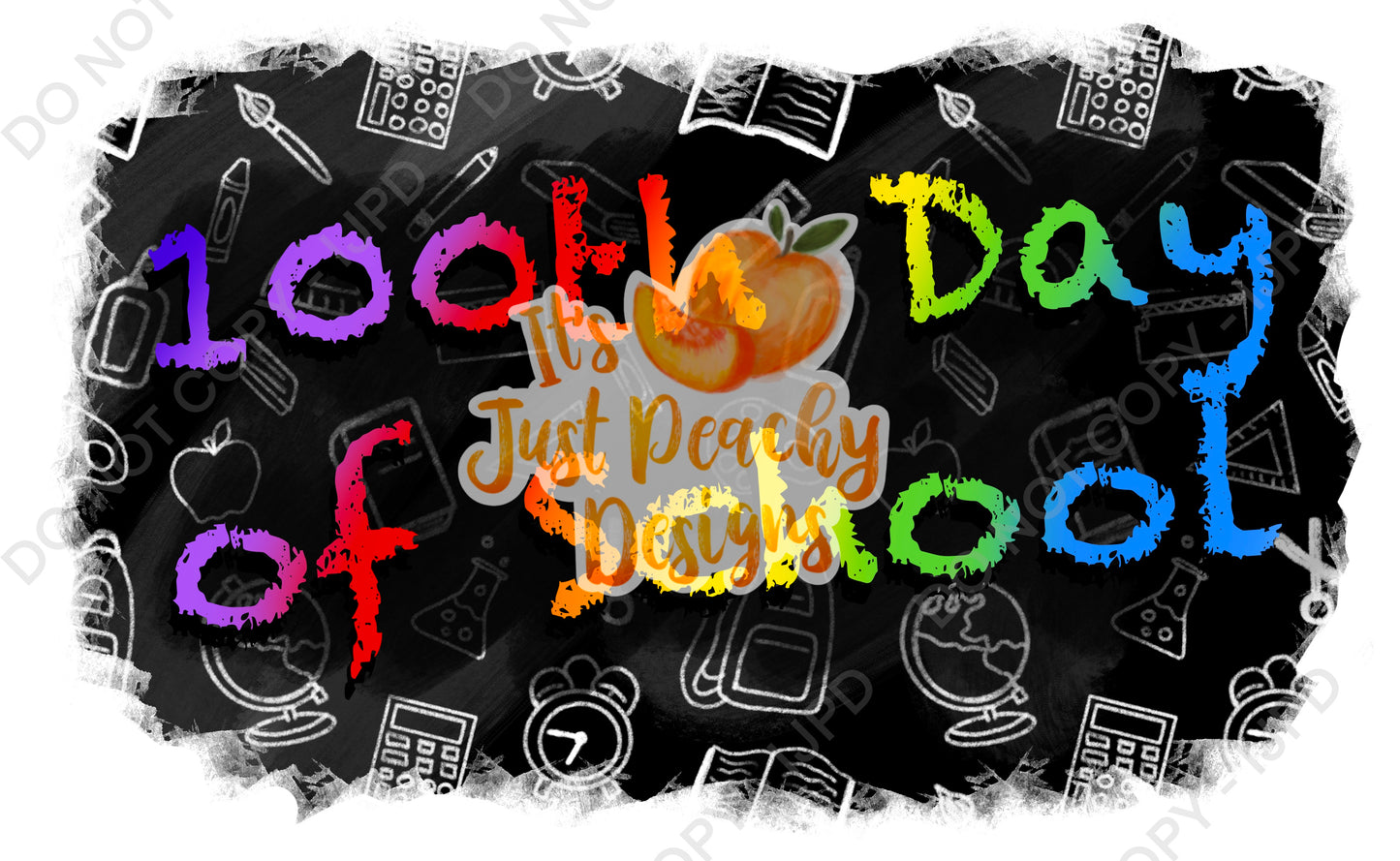 100 Days of School PNG- Multiple Colors