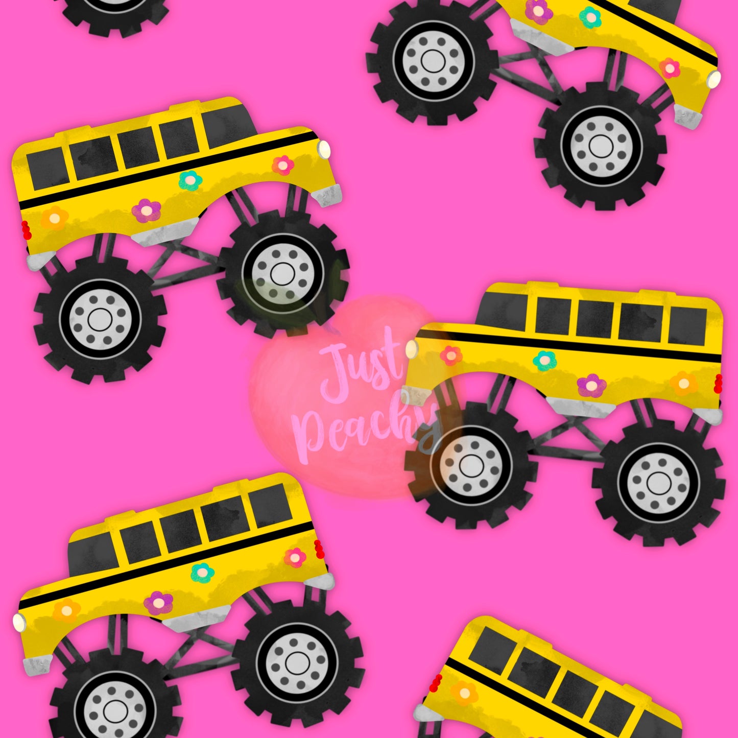 Monster Buses Flowers - Multiple Colors