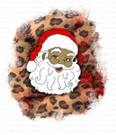 Multicultural Plaid Leopard Santa PNG - Multiple Variations