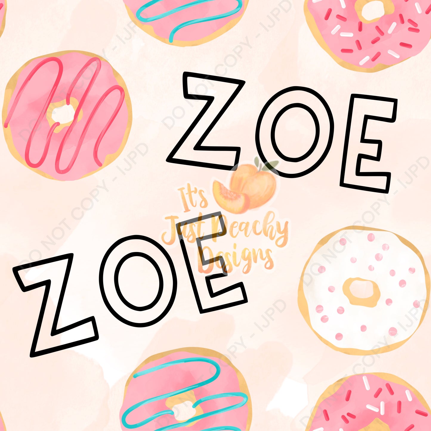 Add A Name File - Donuts - Multiple Colors