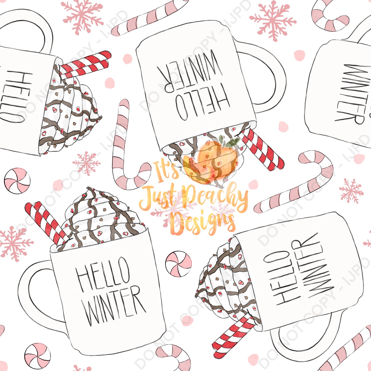 Peppermint Mocha - Multiple Background Options