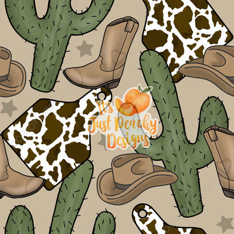 Cactus, Hats, Boots and Cowtags- Multiple Colors