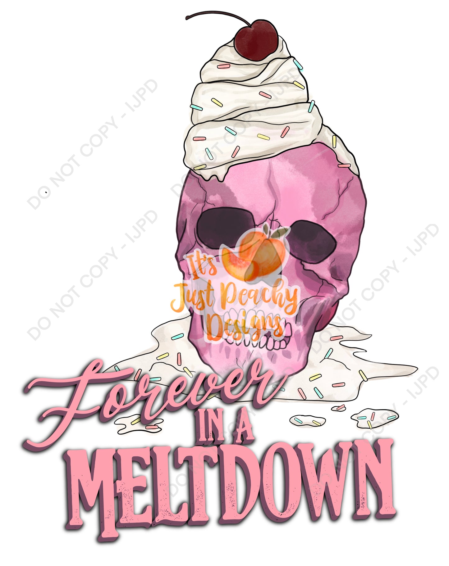 Forever in a Meltdown PNG - Multiple Colors