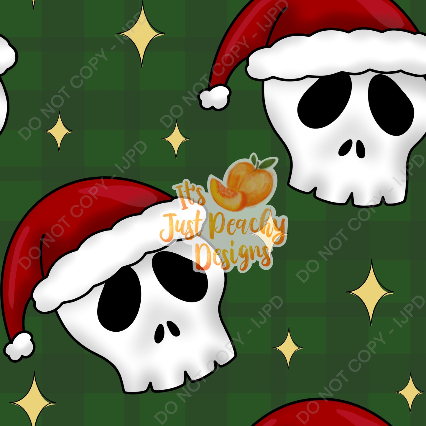 Santa Skull- Multiple Colors