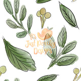 Watercolor Greenery - Multiple Background Options
