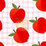 Gingham Apples - Multiple Colors